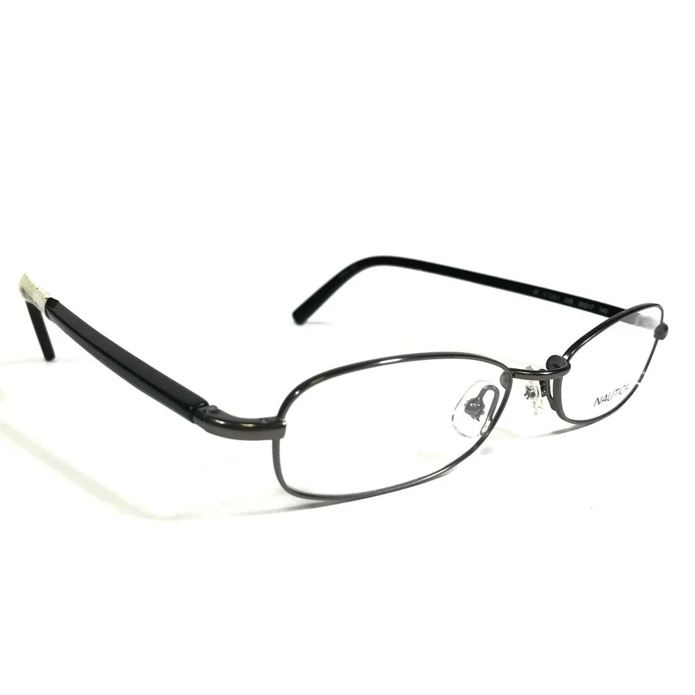 Nautica Eyeglasses Frames N7064 029 Black Grey Rectangular Full Rim 50-17-140